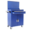Wenstan maintenance auto repair tool cart blue + back plate multi-functional iron tool cabinet 1 car WST105