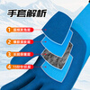 Maozheng winter rubber-dipped labor protection gloves, rubber and velvet, thickened, warm, anti-cold, anti-freeze, waterproof, anti-slip, wear-resistant, cold storage protection for winter work