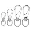 Tianzhuo Hardware universal hook 304 stainless steel rotating ring hook spring buckle dog buckle key chain chain buckle carabiner dog chain connection M4 0#