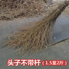 Large broom sanitation sweeps the road, courtyard, school playground, construction site broom, fork-headed broom, long broom (2.5 to 3 pounds, 1 wooden handle)