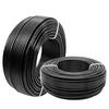 Qifan wire and cable RVV3*2.5 square 3-core national standard power cord oxygen-free copper core uniform thickness black 50 meters/roll 300/500V for home and public decoration