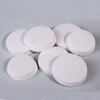 Disposable paper cup lids for glasses, universal custom paper cup lids, no-wash paper cup lids, hotel guest paper cup lids, white board 8cm diameter, 50 pieces, not including openings