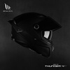 MT HELMETS Thor 4 helmet, full-face motorcycle helmet for men and women, winter anti-freeze, warm and anti-fog motorcycle helmet for all seasons, hot selling and cool, matte black (default transparent) 70% choose XL (57-58 head circumference recommended)