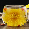 Laodai Chrysanthemum Tea Golden Thread Royal Chrysanthemum Yellow Chrysanthemum One Cup Big Chrysanthemum Tribute Chrysanthemum Fetal Chrysanthemum 500g Bulk Flower Tea Bulk Packing Golden Thread Royal Chrysanthemum New Flowers 50g (about 120 flowers) x gold