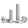 Jinchao 201 stainless steel semi-round head hexagonal bolt pan head screw round cup bolt M3M4M5M8M10 M10*75 (2 pieces)