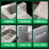 Guangfei stainless steel cabinet custom-made integrated 304 stove cabinet integrated custom-made kitchen finished sink dish basin home 304 fingerprint-free door panel four-door right pool cabinet