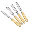 Fengji Woodworking Chisel Flat Shovel Carving Grooving Special Artifact Chisel Wooden Handle Chiseling Set Tools Complete Fasteners Chrome Vanadium Steel Flat Chisel 6mm