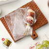 Haofanjie candied haws packaging bag transparent candied haws tool making material bamboo skewer bag glutinous rice paper bag wrapping paper 9*15cm packaging bag 100 pieces + wire tie