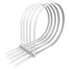 Jiuqiangu self-locking nylon cable ties, cable management tape, host installation, gardening, cable desktop cable management, wire binding, 7.6*500mm national standard white, 100 pieces/pack 0465