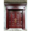 CLCEY rural hall door self-built house entrance door residential door villa door zinc alloy entrance door double door square price - four-door card door - 2