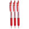 Zebra brand (ZEBRA) must-have JJ15 press red gel pen 0.5mm signature pen business pen student practice calligraphy exam brush pen learning office stationery set 3 pieces