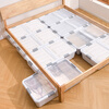 Wanpai under-bed storage box flat household turnover box with wheels drawer clothes storage box under bed storage box 100*50*13cm two-way 8 pulleys
