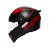 AGV K1S helmet K1 motorcycle motorcycle full-face helmet all-season universal full-coverage running helmet for men and women wide-angle ventilated breathable 3C K1S-WARMUP MATT BLACK RED XL (suitable for 59-61 head circumference)