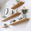 All are made of perforated solid wood wall shelves, customized bookshelf laminates, dining room decoration shelves, living room sofa rear storage boards, log 15 wide four-piece set