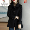 Woodpecker (TUCANO) This year's popular double-sided cashmere woolen coat women's mid-length 2025 autumn and winter new style small temperament woolen coat milk wheat color XL 115-125 pounds