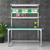 Liduofang anti-static workbench aluminum profile workbench factory workshop aluminum alloy operating table maintenance table experimental table single side 1800*800*1800mm can be customized