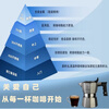 Cobro stainless steel double three-valve Moka pot to brew extra strong coffee home espresso machine for outdoor camping 316 stainless steel three-valve two-cup double boiler 70ml