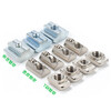 Jinchao T-type nut 20/30/40/45 type European standard aluminum profile slider shrapnel nut ship type hammer head national standard European standard T type 40 type-M6 (50 pieces)