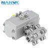 NANVA pneumatic stainless steel medium pressure internal thread ball valve 2000WOG PN63 Q611F-63P DN20-304