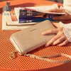 Golden Fox (FOXER) cowhide women's wallet large capacity long card holder money wallet clutch bag coin purse birthday gift for girlfriend