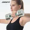 Jie Ying Fei Ding Ding generation quick-adjustable dumbbell MINI version for women's home aerobics shoulder and back press training chest muscle fitness equipment Isatis blue green 5.0kg*2
