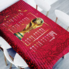 Lotto 2024 European Cup football tablecloth Argentina Messi football Champions League tablecloth theme bar theme restaurant cotton and linen Manchester United 180*135cm
