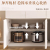Floating moon autumn water solid wood sideboard dining table integrated wall living room wine cabinet storage cabinet 2024 new wood industry A type white + golden wheat silver pear 120*100cm