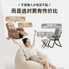 Hua Beisen lazy sofa bean bag can sleep single sofa chair lying down leisure small sofa small apartment living room home sofa dark gray comes with pillow + footstool, extra large model suitable for 130-150CM