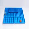 Plastic box compartment box multi-grid storage box storage box screw storage partition tool parts box turnover box thickened turnover box 350 boxes 375*276*83 (thickened)