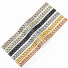 VMKM is suitable for Longines ck Citizen small green watch small gold watch stainless steel women's small size stainless steel watch strap 10m8mm rose gold interface width 8mm