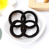 Baicuilai black hair rope seamless hair ring head rope 30 nylon high-elastic rubber bands hair leather case women's high-end sense