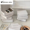Ins style white airplane box plus hard Gu card packaging box small card packaging box rectangular flat box white 20*13*3cm large size 3 pcs