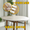 Qianjujia disposable tablecloth elastic table cover tablecloth rectangular table round table thickened transparent tablecloth mouth-shaped table cover diameter 1.2 meters round table | circumference 3.5 meters square table great value transparent 20 pieces