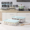 Can be refrigerated and frozen, frozen dumpling box, refrigerator storage box, food-grade dumpling quick-frozen storage box, wontons, anti-odor, fresh-keeping, 1 cover, 3 layers