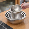 Camellia 304 stainless steel kitchen special soup basin and vegetable basin thickened food grade material anti-fall vegetable basin basin 28cm304 stainless steel basin 1 piece 5L