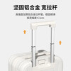 Kangaroo (KANGAROO) suitcase, fresh and fresh trolley case for male college students, high-looking universal wheel suitcase, multi-functional password suitcase, milk white, upgraded multi-function, 20 inches, boarding case without side lifts