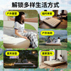 Huihecheng air mattress outdoor camping automatic inflatable moisture-proof mattress household air mattress portable folding lunch break companion for three people