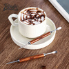 Bincoo coffee latte needle rosewood handle carved needle carved stick fancy coffee utensils espresso coffee accessories