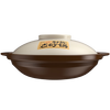 Kangshu Kangshu dry-roasted pot combination household commercial cooking pot high-temperature resistant ceramic casserole anti-cracking and heat-resistant shallow pot stew pot Kangshu heat-resistant ancient pot for 2-4 people 1900ml