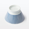 MUJIMUJI Hasamiyaki rice bowl, bowl, tableware, porcelain bowl, bamboo hat bowl, home use, horsetail pattern, diameter 12.5cm