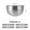 Shuangshan 304 stainless steel drain basin, vegetable basin, rice washing basin, multi-functional fruit basket, rice washing artifact, rice washing sieve, water filter basin, 1.6L drain basin - (22.5 height 12.5cm)