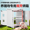 Electric heating constant temperature drying oven double door oven pig farm supplies front and rear double door blast high temperature drying box double door 202-0A galvanized 14 liters without blast