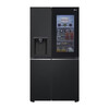 LG635L side-by-side refrigerator automatic ice maker with see-through window, air-cooled, frost-free, energy-saving, frequency conversion, household large capacity 87D see-through window ice maker, black S653MEP87D
