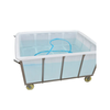 Thickened tendon plastic water tank trolley textile dyeing cloth turnover trolley hotel clothing storage linen trolley K160 liter trolley