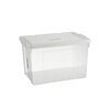 Su Shi 105L transparent white lid waterproof and moisture-proof transparent storage box (price unit) white lid transparent 105L white lid transparent