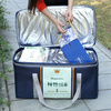 Gongma Extra Large Thick Insulated Bag Waterproof Cake Cooler Bag Stall Cooler Bag Outdoor Picnic Bag Takeaway Insulated Box 94L Peacock Blue (Free 12 Ice Bags)