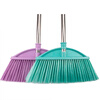 Hasdick HZL-55 hard-bristled industrial sweeping plastic broom stainless steel long-handled splicing rod hard-bristled broom cleaning floor brush cleaning broom purple