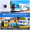 Nilight 30 Amp RV Socket 125V Heavy Duty Power Panel Universal Camping Trailer