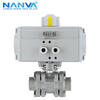 NANVA pneumatic stainless steel medium pressure internal thread ball valve 2000WOG PN63 Q611F-63P DN20-304