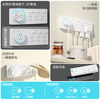 International Electrician Type 86 Expansion Socket Wall Extension Socket Multi-Function Porous Fifteen Holes with Switch White Left and Right Universal 21 Holes + Independent Switch